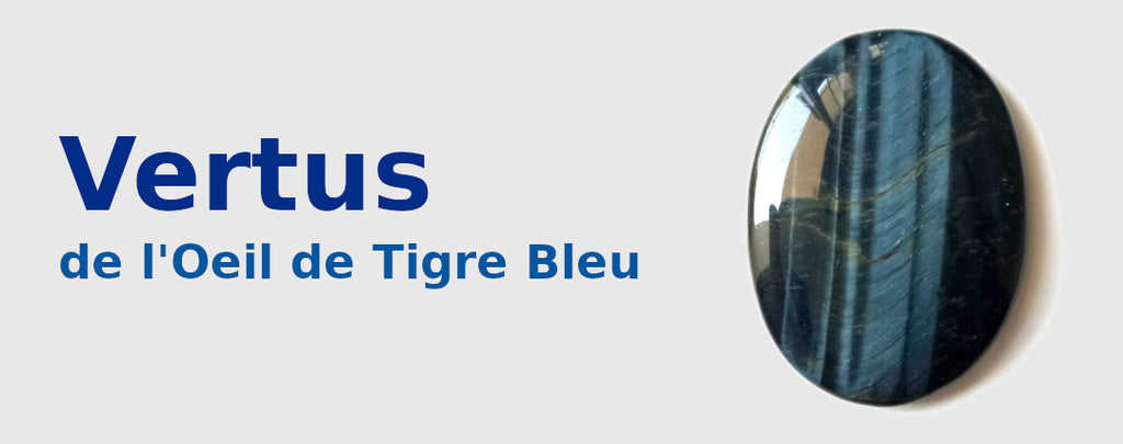 Bracelet en Œil de Tigre Bleu - Pierre Naturelles - Vertus des